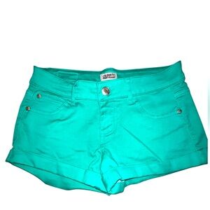 Celebrity Pink Jeans Pool Green  Shorts Woman Sz S 28”